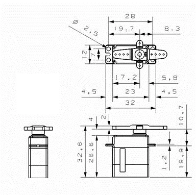 KST MS320 V2 Servo - 6.2Kg.cm 0.08s 20.8g 12mm 8 KST MS320 V2 Servo - 6.2Kg.cm 0.08s 20.8g 12mm - Image 6