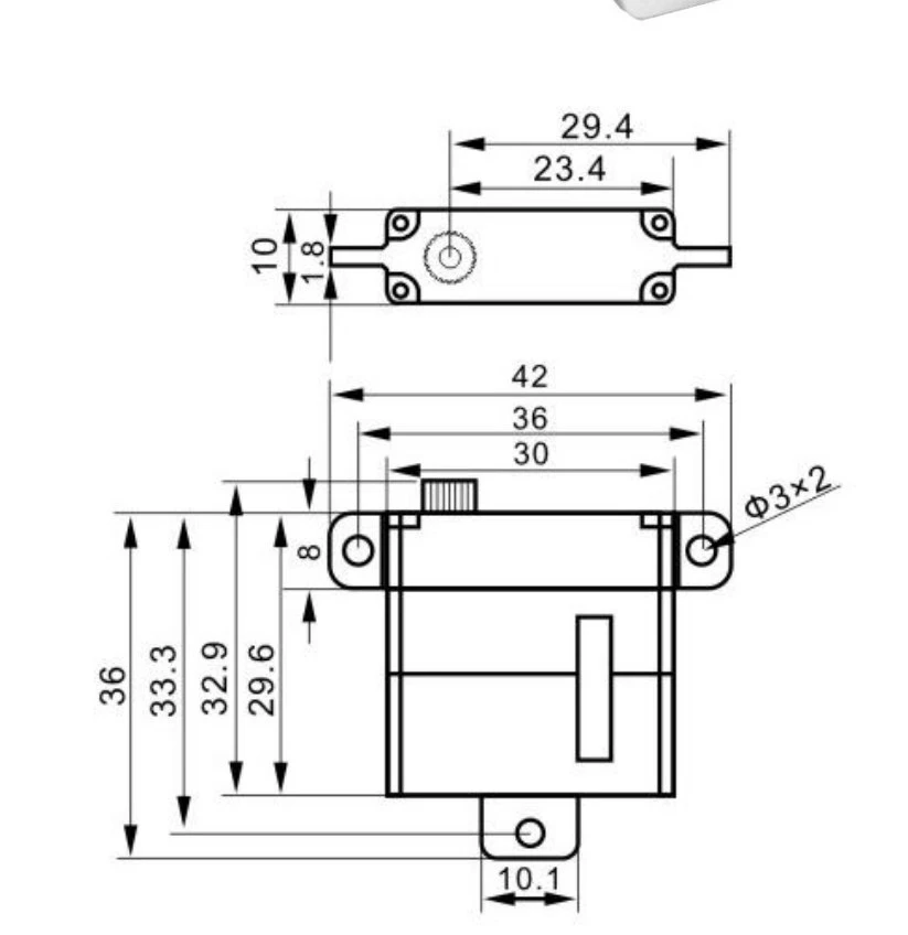 KST X10 Mini V8 Wing Servo - 7.5Kg.cm 0.09s 23.0g 10mm 6 KST X10 Mini V8 Wing Servo - 7.5Kg.cm 0.09s 23.0g 10mm - Image 4