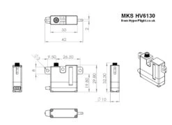 MKS HV6130 Servo - 8.1Kg.cm 0.10s 22.5g 10mm 8 MKS HV6130 Servo - 8.1Kg.cm 0.10s 22.5g 10mm -Kids Toys Shop mks hv6130 servo 8 1kg cm 0 10s 22 5g 10mm 80