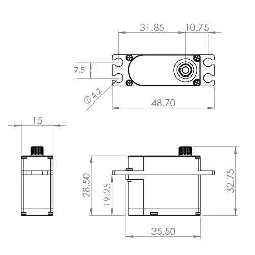 MKS HV737 Servo - 10.2Kg.cm 0.09s 38.5g 15mm 4 MKS HV737 Servo - 10.2Kg.cm 0.09s 38.5g 15mm - Image 2